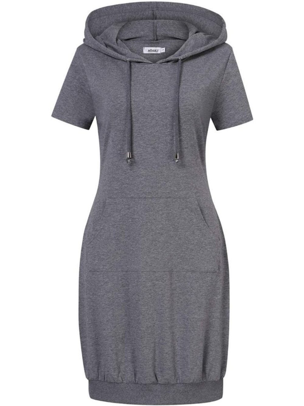 Cozy Hooded Sweatshirt Dress with Kangaroo Pocket | Casual Pullover Style